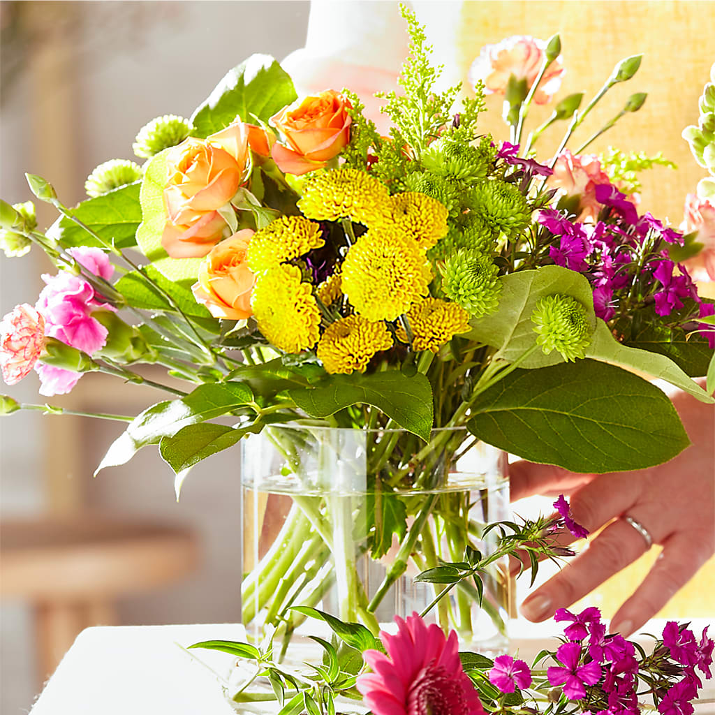 Bold & Bright – A Florist Original –  Aiello Mid-town Florist, Kenosha WI