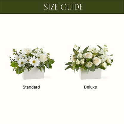 Fresh Linen Box Bouquet –  Aiello Mid-town Florist, Kenosha WI