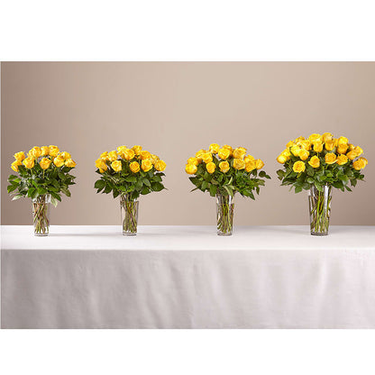 Long Stem Yellow Rose Bouquet –  Aiello Mid-town Florist, Kenosha WI