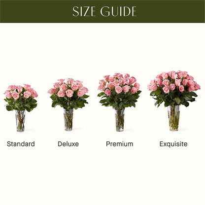 Long Stem Pink Rose Bouquet –  Aiello Mid-town Florist, Kenosha WI