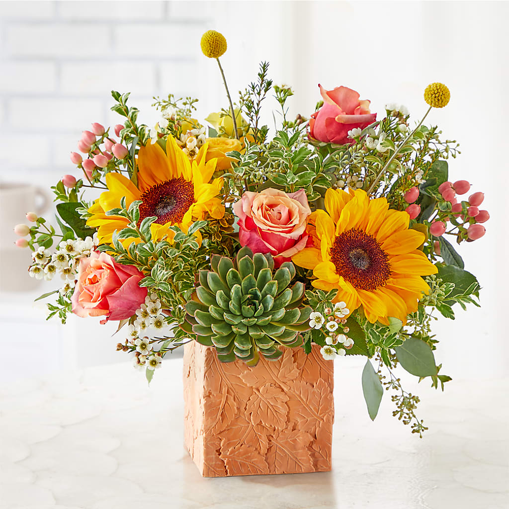 Sunflower Season Bouquet –  Aiello Mid-town Florist Inc, Kenosha WI