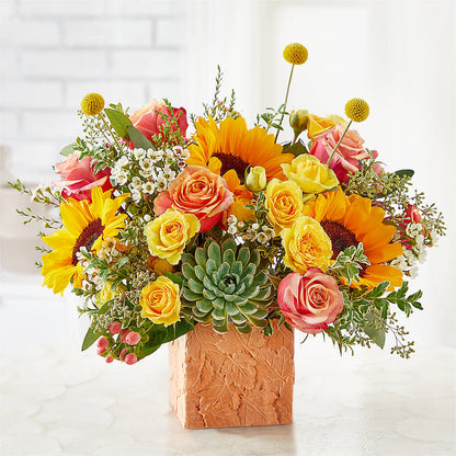 Sunflower Season Bouquet –  Aiello Mid-town Florist Inc, Kenosha WI