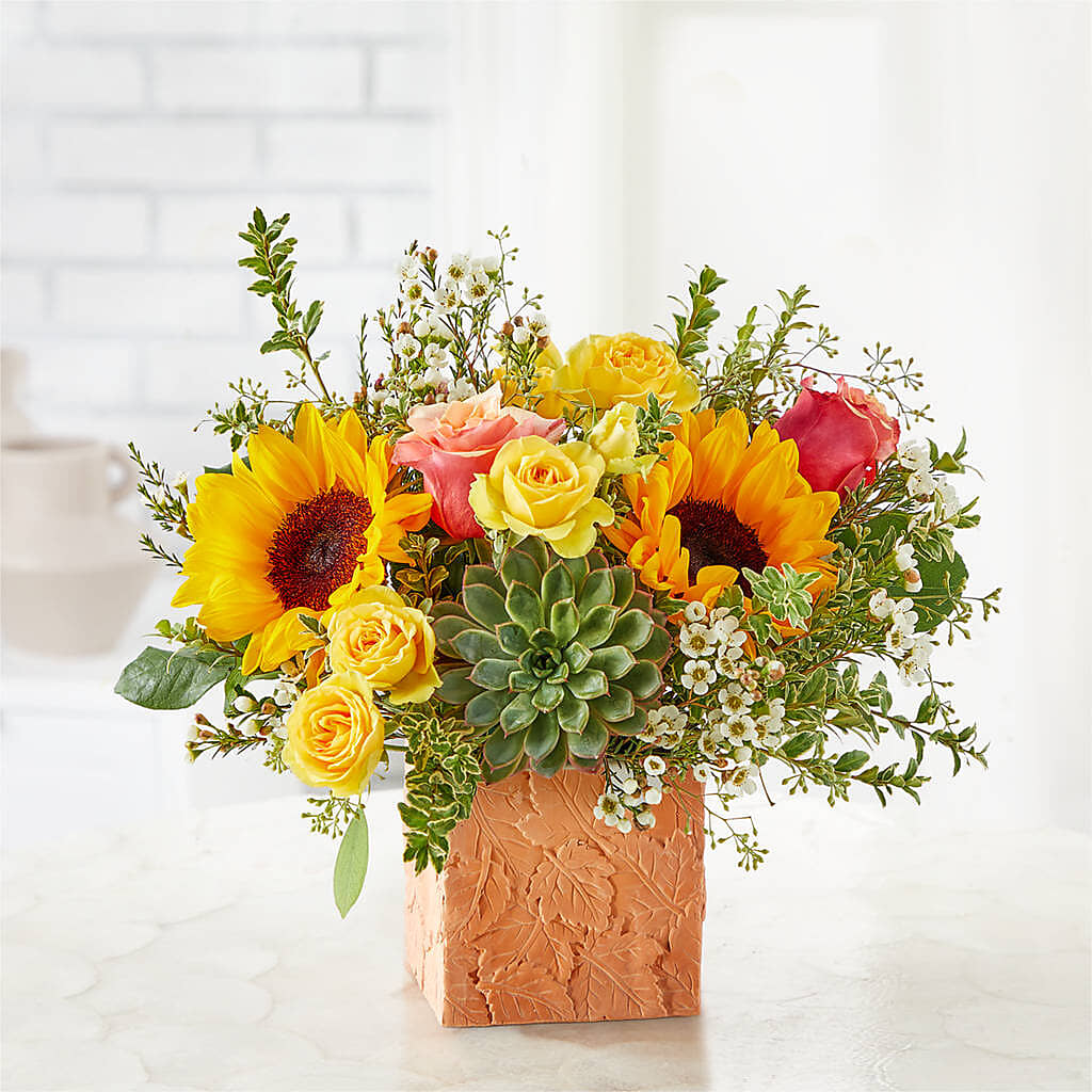 Sunflower Season Bouquet –  Aiello Mid-town Florist Inc, Kenosha WI