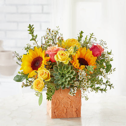 Sunflower Season Bouquet –  Aiello Mid-town Florist Inc, Kenosha WI