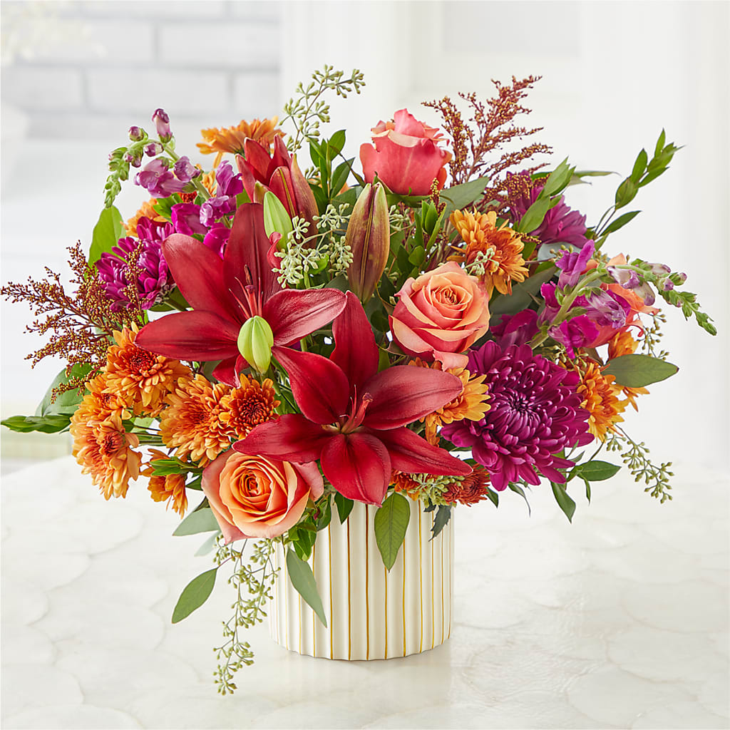 Burgundy Landscape Bouquet –  Aiello Mid-town Florist Inc, Kenosha WI