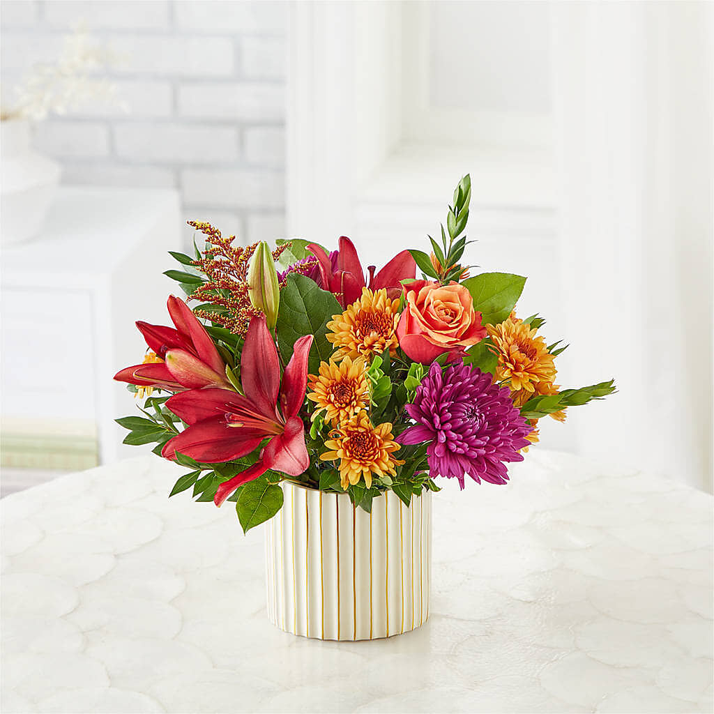 Burgundy Landscape Bouquet –  Aiello Mid-town Florist Inc, Kenosha WI