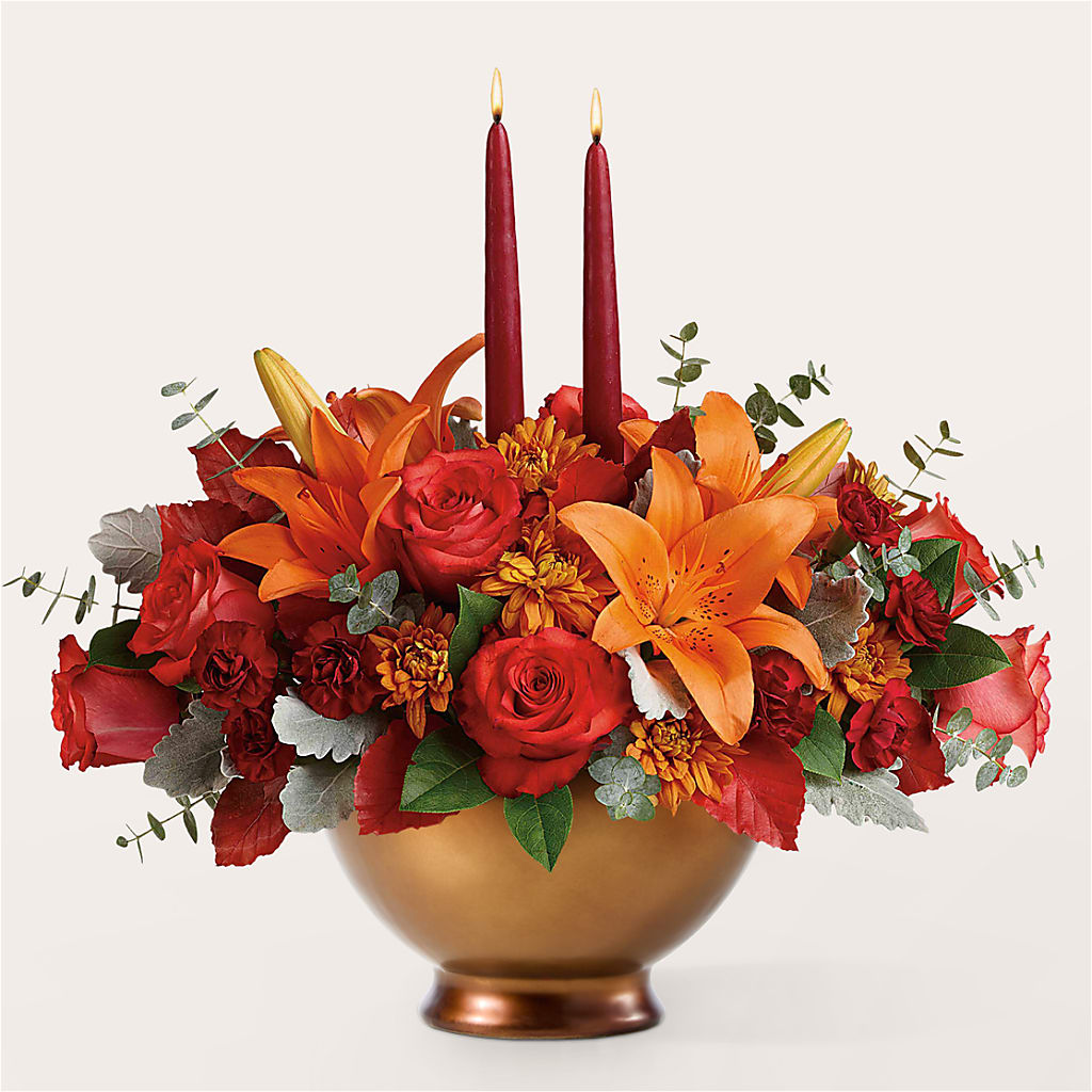 Fruits of Fall Centerpiece –  Aiello Mid-town Florist Inc, Kenosha WI