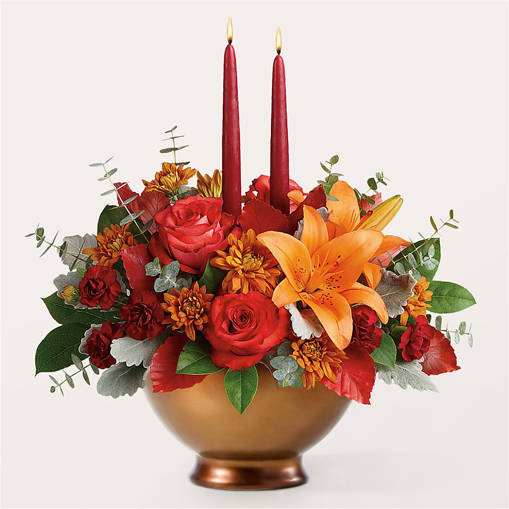 Fruits of Fall Centerpiece –  Aiello Mid-town Florist Inc, Kenosha WI
