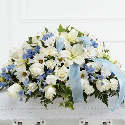 Tender Treasure Casket Spray – MIDTOWN FLORIST, Kenosha WI