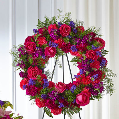 Calming Colors Wreath – MIDTOWN FLORIST, Kenosha WI