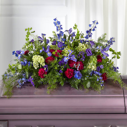 Always Treasured Casket Spray – MIDTOWN FLORIST, Kenosha WI