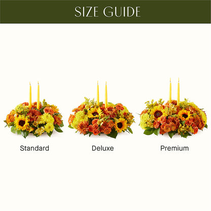 Autumn Harmony Centerpiece –  Aiello Mid-town Florist, Kenosha WI