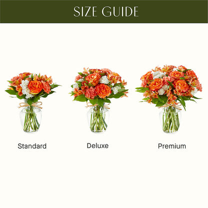 Apricot Glow Bouquet –  Aiello Mid-town Florist, Kenosha WI