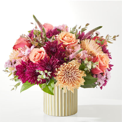 Berry Cobbler Bouquet with Ivory Vase –  Aiello Mid-town Florist Inc, Kenosha WI