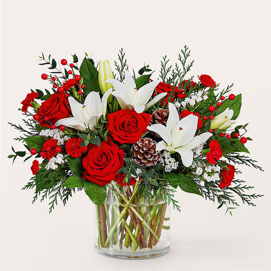 Best in Snow Bouquet –  Aiello Mid-town Florist, Kenosha WI