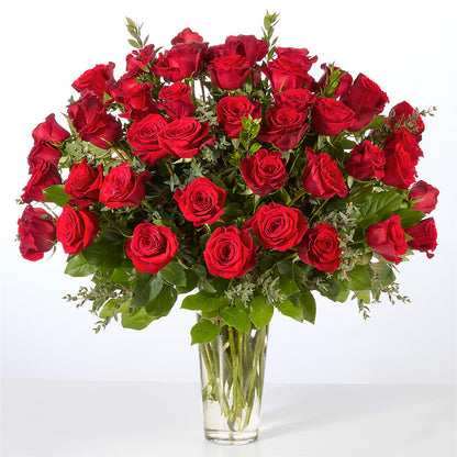 Forever Yours Fifty Stem Red Rose Bouquet –  Aiello Mid-town Florist INC, Kenosha WI